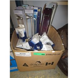 Large box of bath accessories