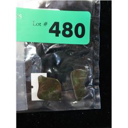 2 polished pieces of ammolite