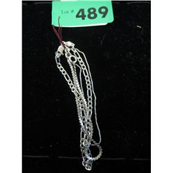 3 x .925 silver bracelets