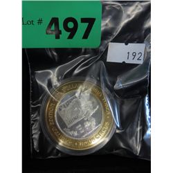 .999 Fine silver - $10 Las Vegas gaming token