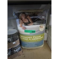 Memory foam mattress pad. New, wrapped