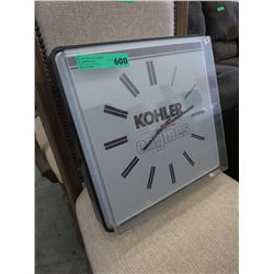 Square Kohler clock, vintage
