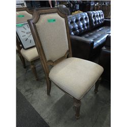 Dining chair with upholstered seat & back