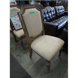 Dining chair with upholstered seat & back