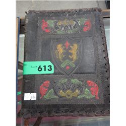 Antique leather book/bible cover