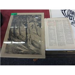 Louis Thomson lithograph "The Hillside" - 5