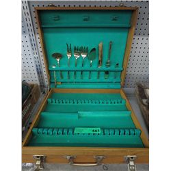 Box containing flatware