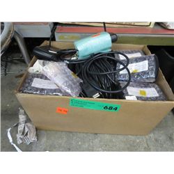 Box of assorted electronics