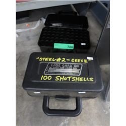 2 Shotgun ammo box carrying cases