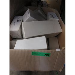 Large box of new assorted flea market items