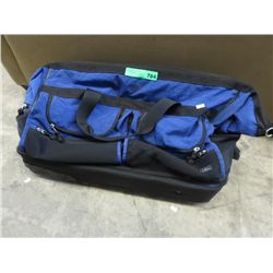 Large blue travel bag
