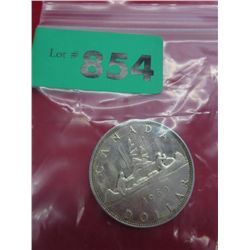 1960 Canadian silver dollar