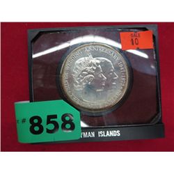 Cayman Islands - Silver wedding anniv. $25 coin