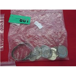 Bag of assorted coins