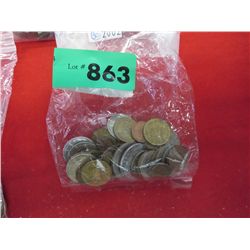 Bag of approx. 30 coins