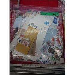 Bag of assorted envelopes and stamps