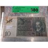 Image 1 : 3rd Reich Insignia attached to 10 Reichmark bill