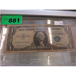 1957 - US 1 Dollar Silver Certificate, circulated