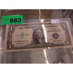 1935 F - US $1 Silver Certificate - circulated