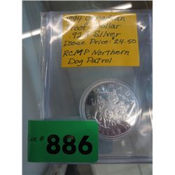 1994 Canadian Proof silver dollar