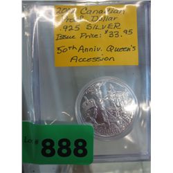 2002 Canadian Proof silver dollar