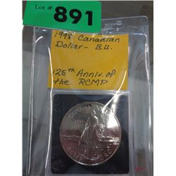 1998 Canadian BU silver dollar