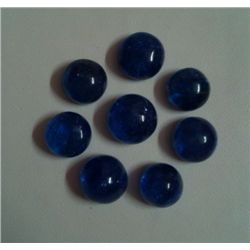 Natural African Tanzanite Loose 38.10 Ctw Round Shape Cabochons