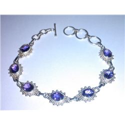 9.280g Bracelet of Amethyst Sterling 925 Silver