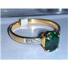 Image 2 : 2.02g Ring made of 18kt Gold , 0.05 Ct Diamond and 1.08 Ct Hydro