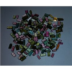 25.20 Ct Loose Tourmaline Stones of Rectangular Shape