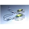 Image 2 : 4.220g Earring of Peridot and CZ Sterling 925 Silver