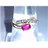 Image 3 : 1.92g Ring made of 14kt Gold , 0.085 Ct Diamond and 0.61 Ct Ruby