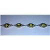 Image 2 : 10.020g Bracelet of Peridot Sterling 925 Silver