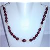 Image 1 : 289.40 Ct Necklace of Ruby and Pearl Sterling 925 Silver