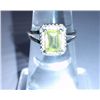 Image 2 : 2.620g Ring of Peridot and CZ Sterling 925 Silver