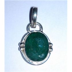 3.400g Pendant of Emerlad Sterling 925 Silver