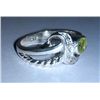 Image 3 : 4.540g Ring of Peridot and CZ Sterling 925 Silver