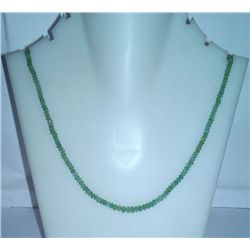 41.05 Ct Necklace of Emerald Sterling 925 Silver