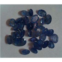 Natural African Tanzanite Loose 42.95 Ctw Oval Cut Stones