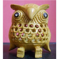 Decorative Wooden Owl Size: 3 inches