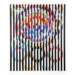 Yaacov Agam, Message of Peace, Silkscreen