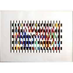 Yaacov Agam, Op-Art Geometric Suite 1, Serigraph