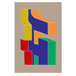 Chryssa, Times Square Fragment #10, Serigraph