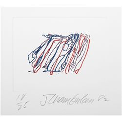 John Chamberlain, V from the Ten Coconut Portfolio, Etching