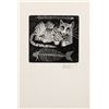 Image 1 : Mario Avati, Le Chat et Le Poisson, Mezzotint