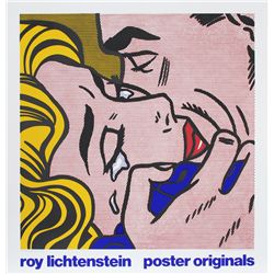 Roy Lichtenstein, Kiss V, Serigraph Poster
