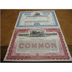 2 VINTAGE STOCK CERTIFICATES SEE DESCRIPTION