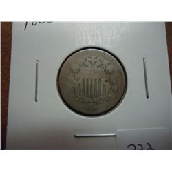 1868 SHIELD NICKEL