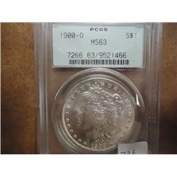 1900-O MORGAN SILVER DOLLAR PCGS MS63