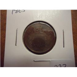 1865 TWO CENT PIECE
